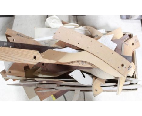 Large assortment of wooden rocking horse parts, templates, offcuts and other sections of wood. (Qty)POA  https://www.bradleys
