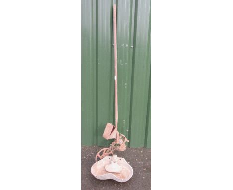 Vintage turnip planter  (L167cm); wall mounted water trough. A/F, (2)POA  https://www.bradleys.ltd/quotation-request-form