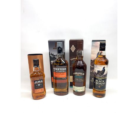 The Black Grouse blended scotch whisky, 70cl, with box; Tamnavulin speyside single malt scotch whisky, double cast, 70cl, wit