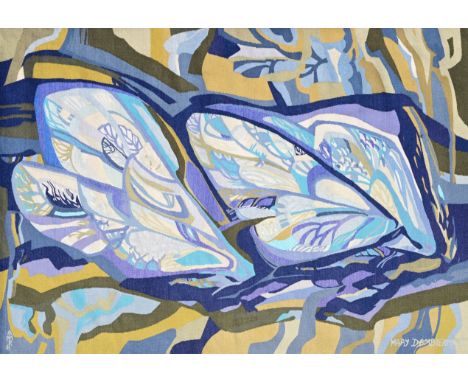 Mary Dambiermont (1932-1983): Butterflies, wall tapestry145 x 110 cm