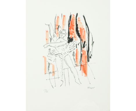 Fernand Leger (1881-1955): The Swan Lake, lithograph in colours, ed. 139/180Work: 66 x 50 cm  Frame: 103 x 87,5 cm