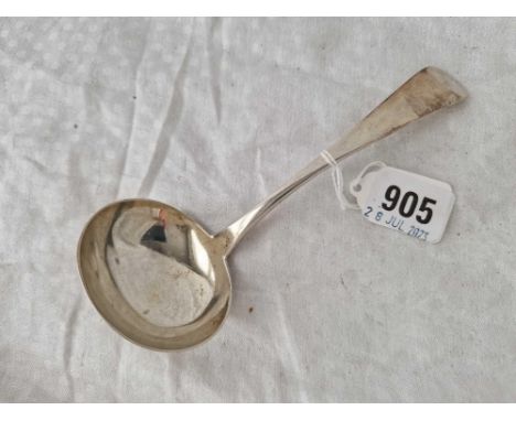 An Exeter sauce ladle OE pattern, 1824 by GT, 55 g.