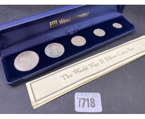 WWII silver coin set