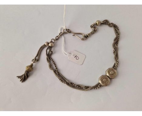 A Victorian silver Albertina 22.8 gms