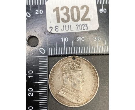 1902 Zulu Chiefs silver coronation medal