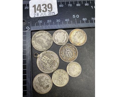 Interesting 19th Century world silver coins