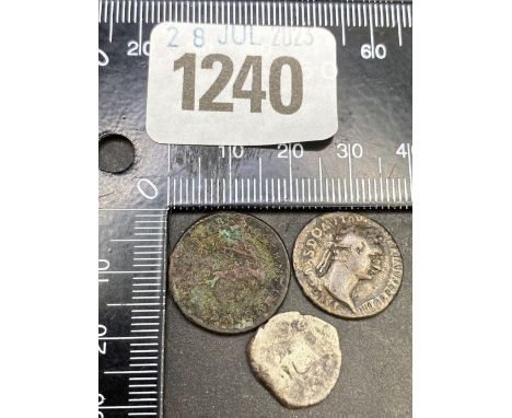 Roman silver Dinarius &amp; 2 others