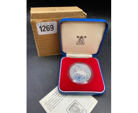 1977 UK proof silver Crown