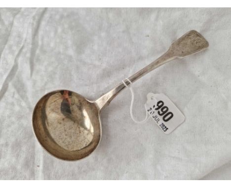 A George III fiddle pattern sauce ladle, London 1814, 67 g.