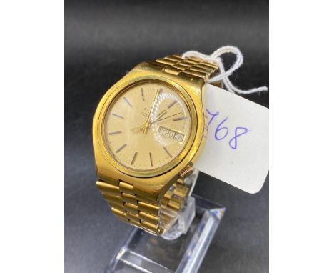 A gents BULOVA accutron with seconds sweep and date aperture