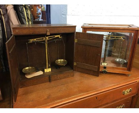 Two sets of Chemist scales