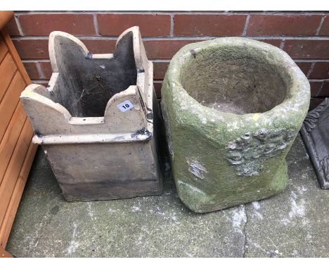 A limestone trough and a chimney