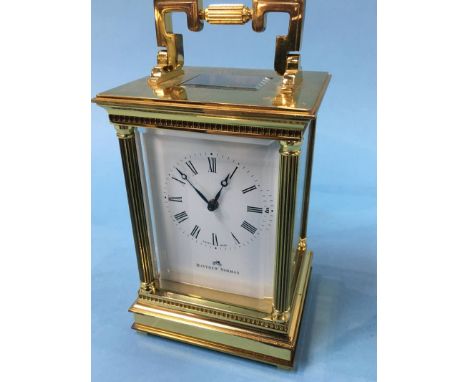 A Matthew and Norman carriage clock, with strike action