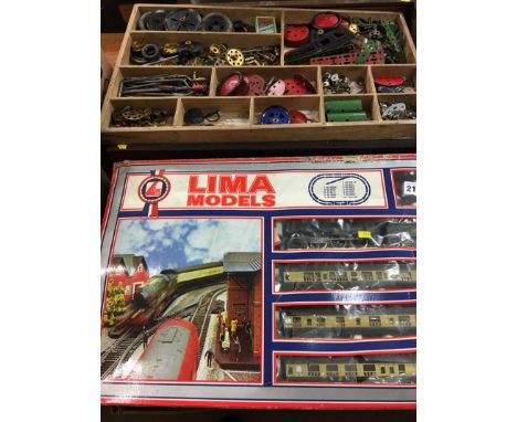 Boxed Lima models set and quantity of Meccano