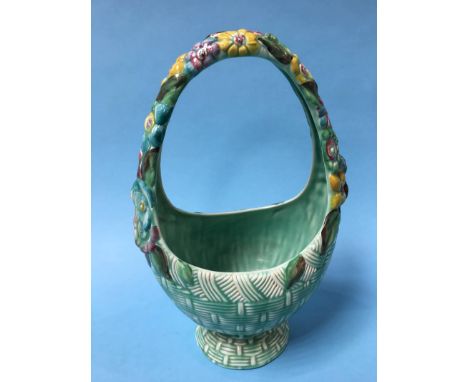 A Clarice Cliff 'My Garden' pattern basket