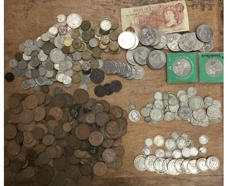 British and World Coin Collection, includes Pre 20 (approx 170g) &amp; Pre 47 (approx 197g) Silver coins, Commemorative Crown