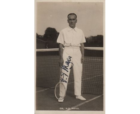 MAYES HENRY: (1880-1928) British-Canadian Tennis Player who competed at Wimbledon in the 1920's and who represented Canada in