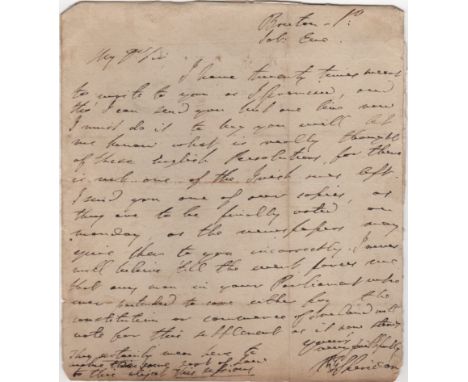 SHERIDAN RICHARD BRINSLEY: (1751-1816) British Satirist, Playwright and Poet, and long-term owner of the London Theatre Royal