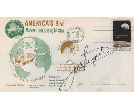 SWIGERT JACK: (1931-1982) American Astronaut, Command Module Pilot of the Apollo XIII mission. Signed Commemorative cover iss