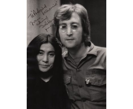 LENNON & ONO: LENNON JOHN: (1940-1980) English Musician, a member of The Beatles & ONO YOKO (1933-     ) Japanese Artist, Sin