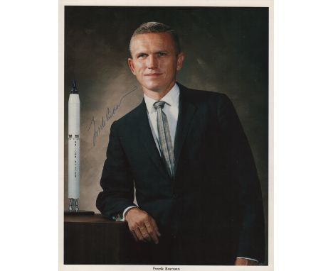BORMAN FRANK: (1928-     ) American Astronaut, Commander of Apollo VIII (1968), the first mission to fly around the Moon. Sig