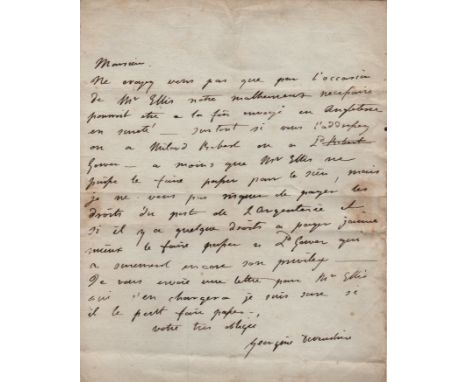 The Duchess seeks to avoid paying duties CAVENDISH GEORGIANA: (1757-1806) Duchess of Devonshire. English Socialite, famous fo