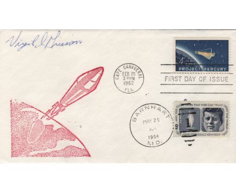 GRISSOM VIRGIL: (1926-1967) American Astronaut, one of the original NASA Project Mercury astronauts. Signed First Day Cover f