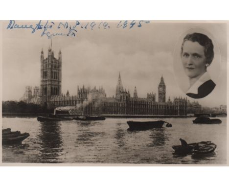 ASTOR NANCY: (1879-1964) Viscountess Astor. British Politician, the first woman to sit as a Member of Parliament in the House