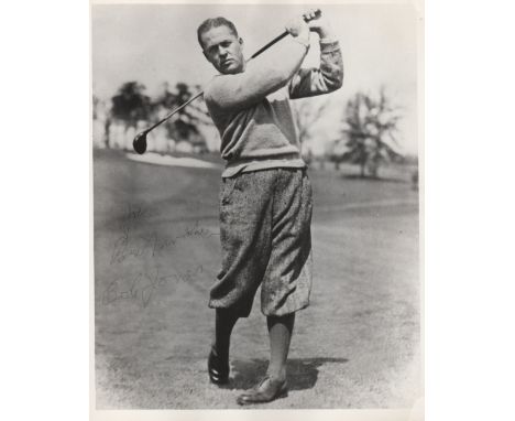  JONES ROBERT T.: (1902-1971) American Golfer, Open Championship winner 1926, 1927 & 1930 and US Open Championship winner 192