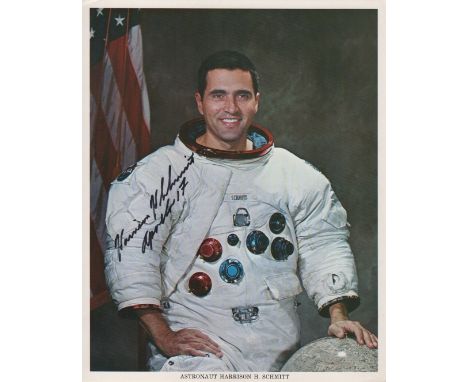 SCHMITT HARRISON: (1935-     ) American Astronaut, Lunar Module Pilot of Apollo XVII (1972). The twelfth man to walk on the M