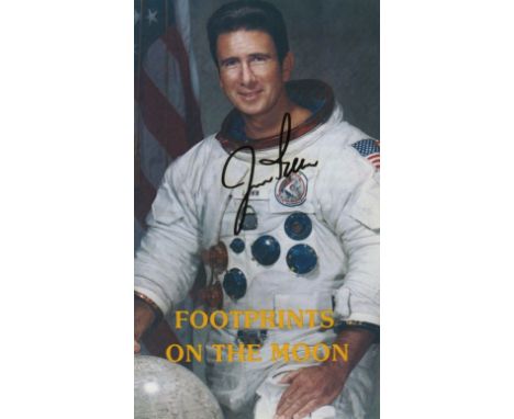 ASTRONAUTS: Selection of signed postcard photographs and slightly larger etc., by various American astronauts comprising Jim 