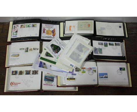 A collection of 153 First Day Covers across six albums and some loose, ranging from 1967 - 1983, some Royal commemorative exa