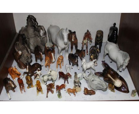 SECTION 3.  A large quantity of ceramic horses including Beswick, horse plaques, and miniatures etc. 