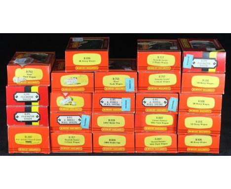 A Hornby Railways R.357 B.R. Schools Class V  Loco 'Kings Wimbledon' together with Twenty-Two various goods wagons, (all boxe