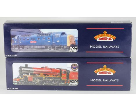 A Bachmann 'OO' gauge 32-529 Class 55 D9017 'The Durham Light Infantry' BR Two-Tone Green, and Bachmann 31-175K Jubilee Class