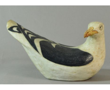 ROSEMARY WREN (1922-2013) for Oxshott Pottery; a stoneware seagull, impressed wren mark, length 28.5cm. (D) CONDITION REPORT: