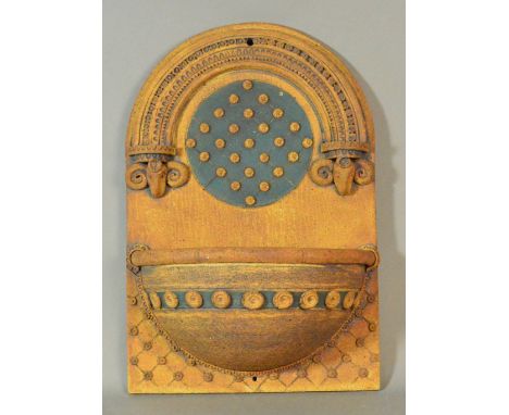 NIGEL EDMONDSON; a decorative stoneware wall planter, impressed NE mark, height 40cm. (D)  CONDITION REPORT: Small chip to ba