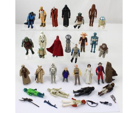 A small group of loose vintage 1970/80s Star Wars figures to include Bosch The Bounty Hunter, a Gamorrean Guard, Obi Wan Keno