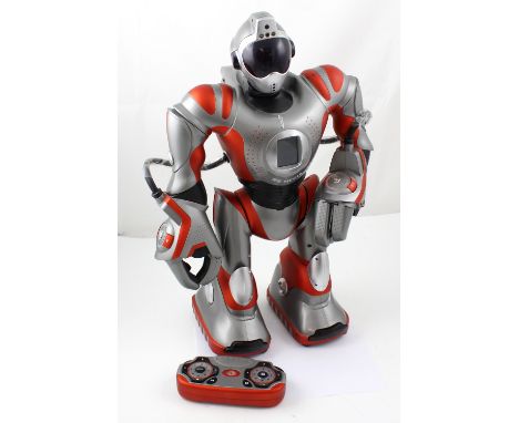 An R S Media remote control robot toy, the first programmable robot of its type, height approx 55cm.