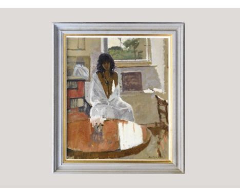 KEN HOWARD.*Portrait of Sarah. Oil on canvas. Signed & dated (19)93. 60 x 50cm.