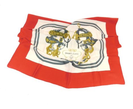 HERMES.An Hermes, Paris silk square in the 'Brides de Gala' pattern. 87 x 92cm. (Pre-owned but in good, used condition)