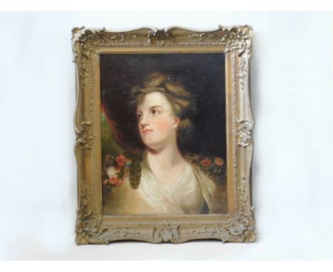 PORTRAIT OIL.*Portrait of a lady. Oil on canvas, re-lined. Unsigned. 50 x 40cm. 