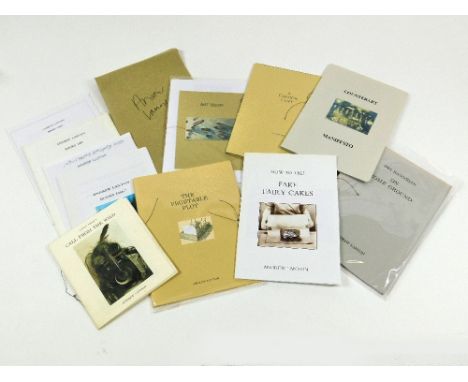ANDREW LANYON Seven books by Andrew Lanyon: 'How To Tell Fake Fairy Cakes' 2nd edition No. 3/50 signed; 'A Carbon Copy' No. 8