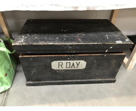 A pine tool box of contents including a spindle plane etc.