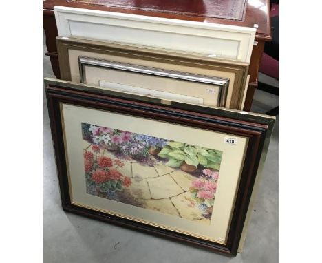 A large quantity of floral/botanical prints, water colours &amp; oil paintings
