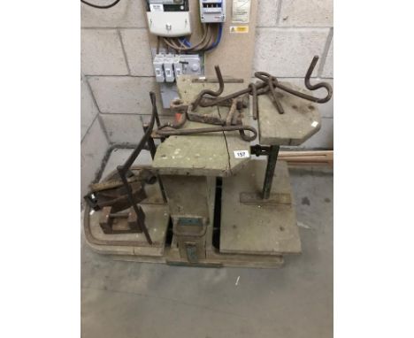 A set of weighing scales by Tong and other assorted items