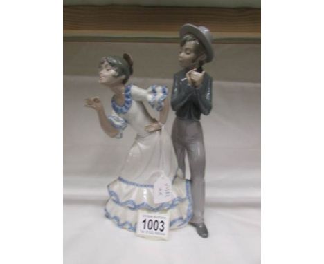 A NAO figure group of Spanish children dancers.