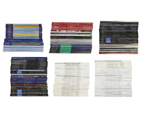 A large collection of clock, watches and barometer auction catalogues, 1980s-2000s, including Christie's, Sotheby's and Bonha