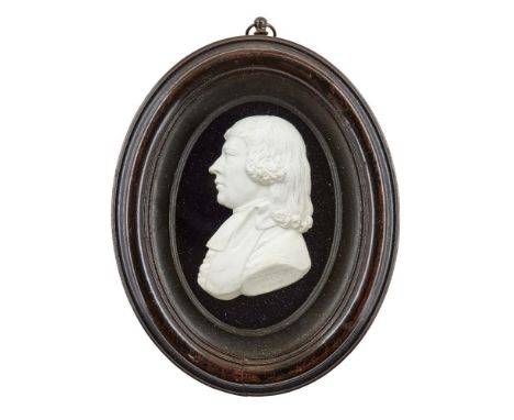 James Tassie, Scottish, 1735-1799, a white paste portrait relief of George Lawson (1749-1820), inscribed GEO LAWSON, 1794, Ta