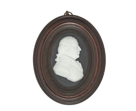 James Tassie, Scottish, 1735-1799, a pair of white paste reliefs of Archibald Grahame of Drumquhassle, Barrowfield and Dalmar